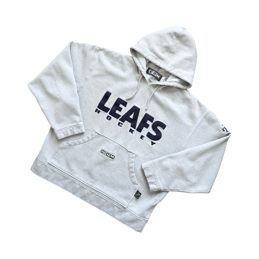 CCM Gray Hoodie with Navy Print